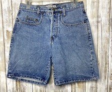 VTG Guess Denim Shorts Size 1 Blue Georges Marciano 90 s High Rise Button Fly E