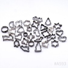 Confezione da 9 stampi per biscotti in acciaio inox a forma di delfino, balena, stampo da taglio per biscotti, fondente, torte, stampi in acciaio inox