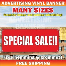SPECIAL SALE Advertising Banner Vinyl Mesh Sign clearance discount big save