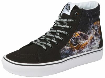 Vans UA Comfycush SK8-Hi Black White Unisex Canvas Skate Hi Trainers