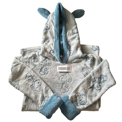 Snoopy Peanuts Juniors Blue Lounge Sleep Hoodie XS