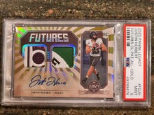 2020 JUSTIN HERBERT LEGACY FUTURES ROOKIE AUTO JERSEY 1/10 PSA 9