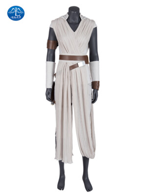 Taeyue Rey Skywalker Cosplay kostuum Rey riem wapentas Halloween carnaval party accessoires rekwisieten dames, bruin, L