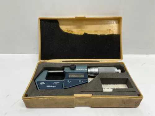 GUARANTEED! MITUTOYO 0-1" .00005" 0.001MM DIGITAL OUTSIDE MICROMETER