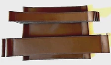 BREUER WASSILY CHAIR SET dark BROWN LEATHER PARTS MADE IN ITALY for PALAZZETTI