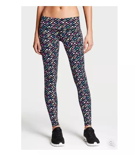 VSX Victorias Secret Sport Size Medium Knockout Leggings Pants Geometric