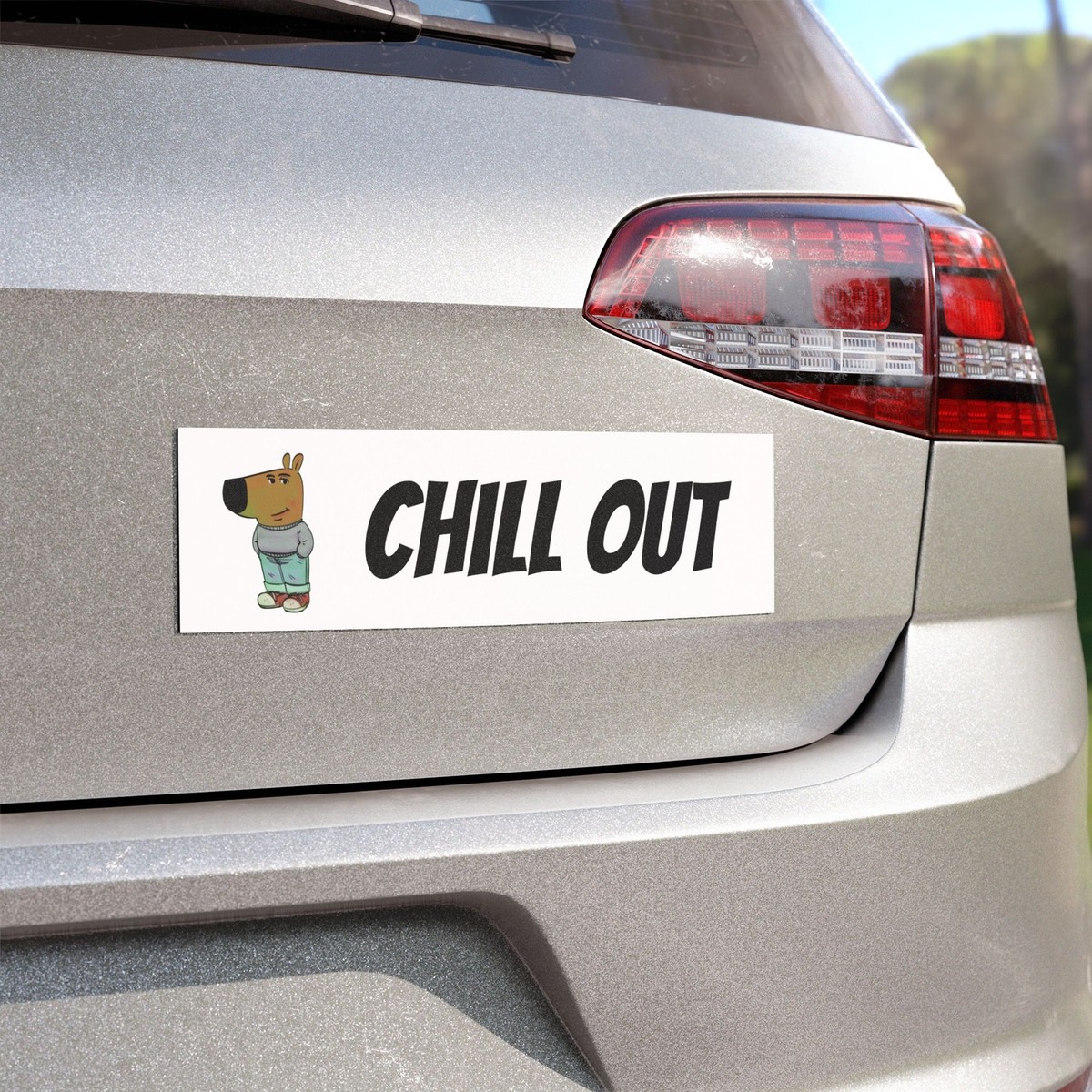 Chill Out Guy Car Magnets, Funny Magnetic Bumper Decal, Meme Crypto  Accessory | eBay