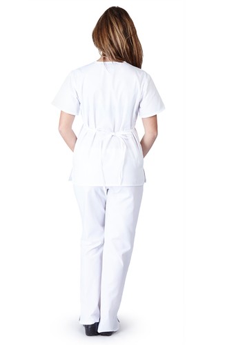 Medical Nursing Women Scrubs Sets UNIFORMS Size XS S M L XL 2XL 3XL Mock Wrap - Picture 15 of 16