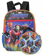 Marvel Avengers Endgame War Kids Boys 16" School Backpack Lunch Box 2 piece set