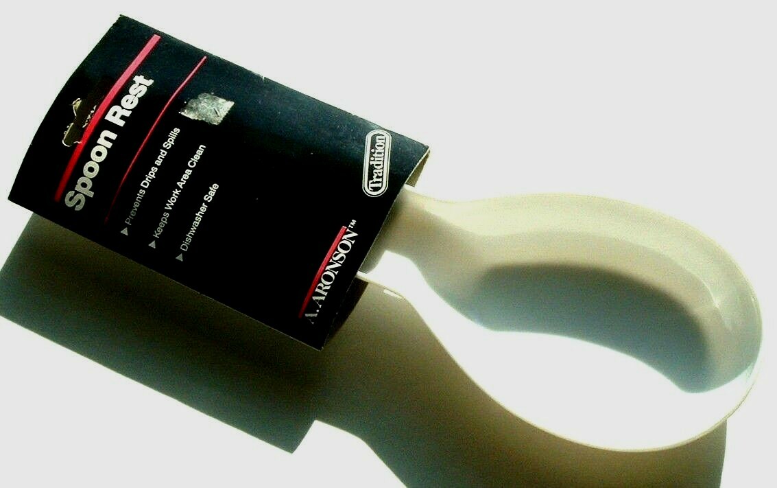 Aronson Jumbo Large Plastic Spoon Rest White 10inch eBay
