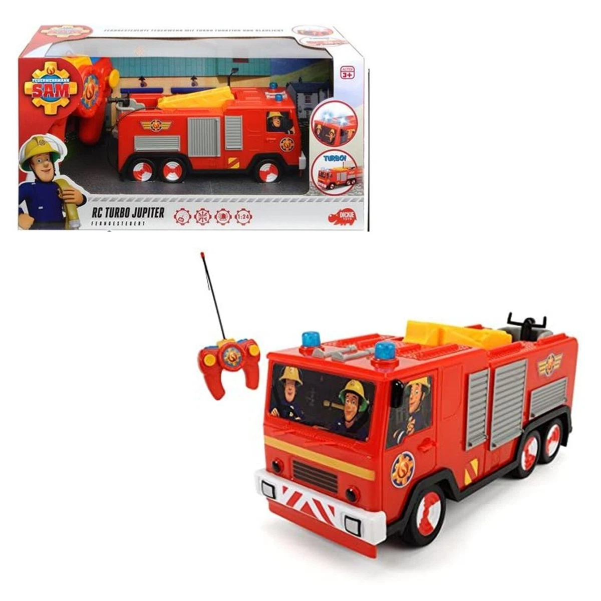 Bateau de pompiers radiocommande, vehicules-garages