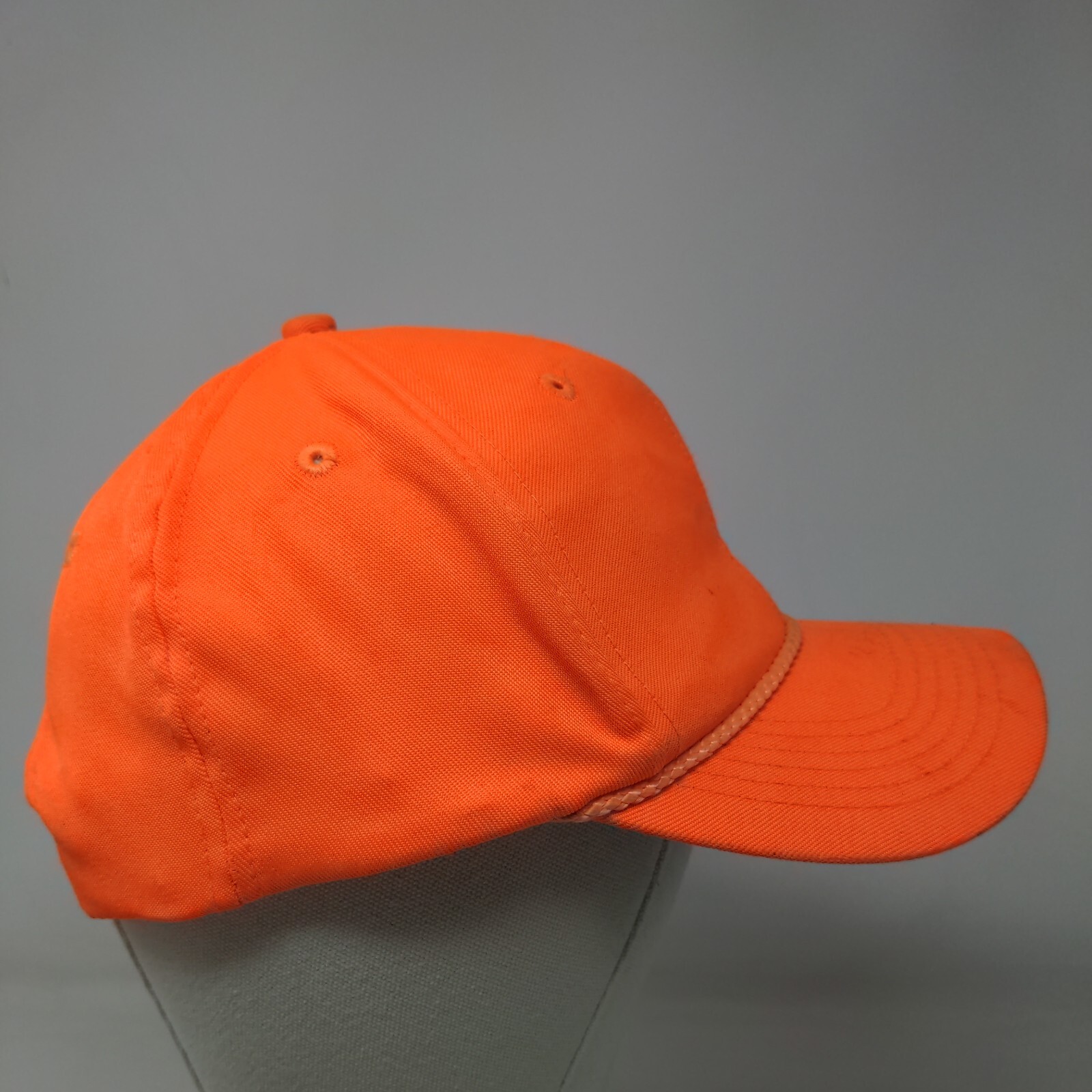 Signatures Snapback Hat Solid Orange OSFA Rope Br… - image 4
