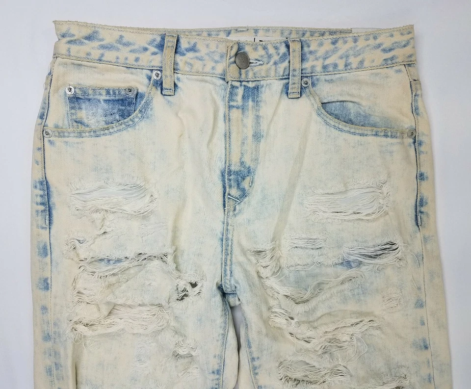 Pantalones de mezclilla ajustados para mujer Lovers + Friends azul algodón desgastado talla 30 x 28 EE. UU. Foto 2 de 4