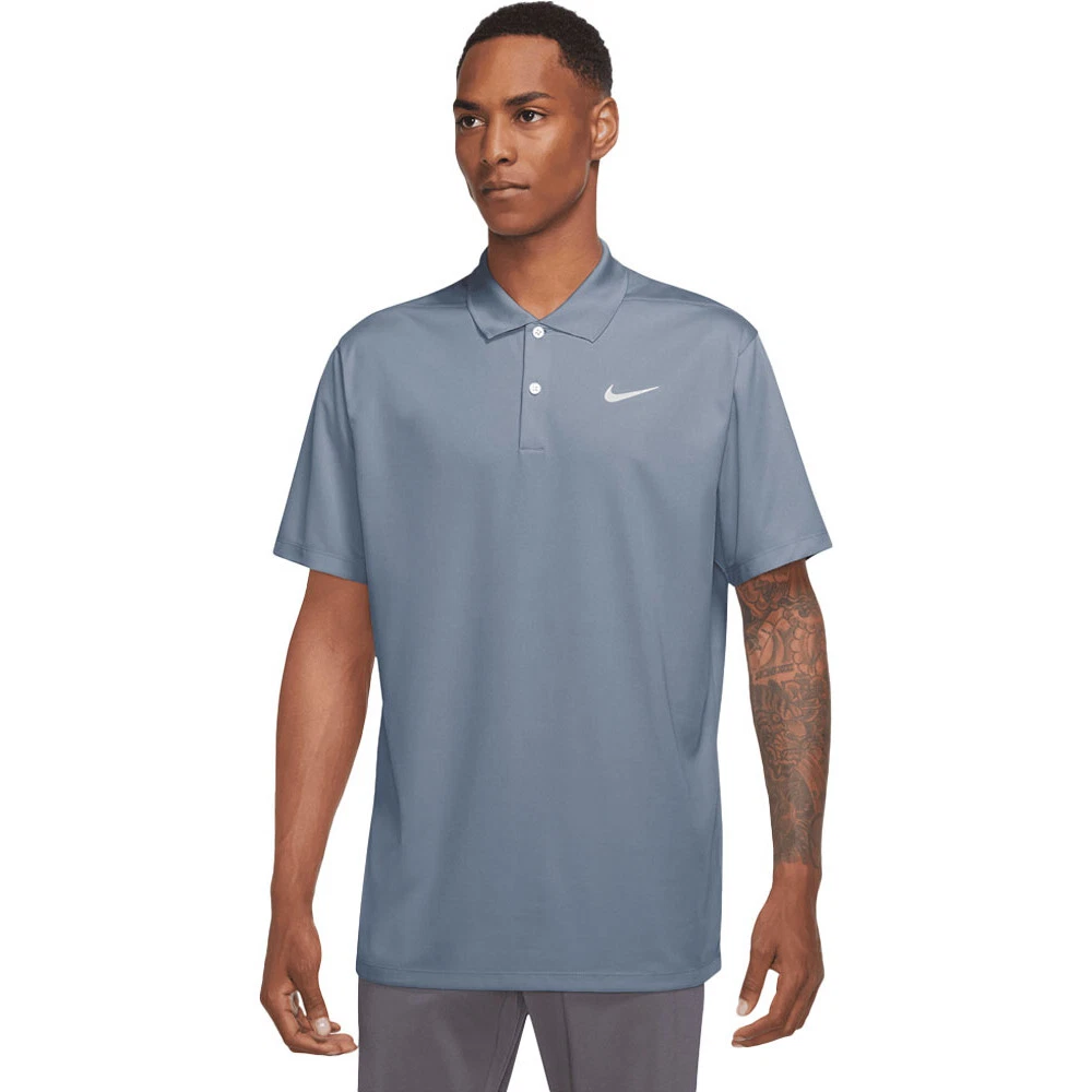 Polo Nike Dri-Fit Victory - Homme - Golf - Blanc/Noir - Manches