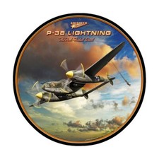 Lockheed P-38 Lightning Metal Sign - Hand Made in the USA with American Steel