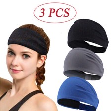 3PCS Hot Absorbing Sweat Sport HairBand Women Elastic Yoga Headbands Sports Hair