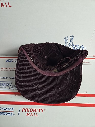 Amapro Oklahoma Sooners Corduroy Hat Dark Maroon Embroidered Vintage Hat - Picture 7 of 24