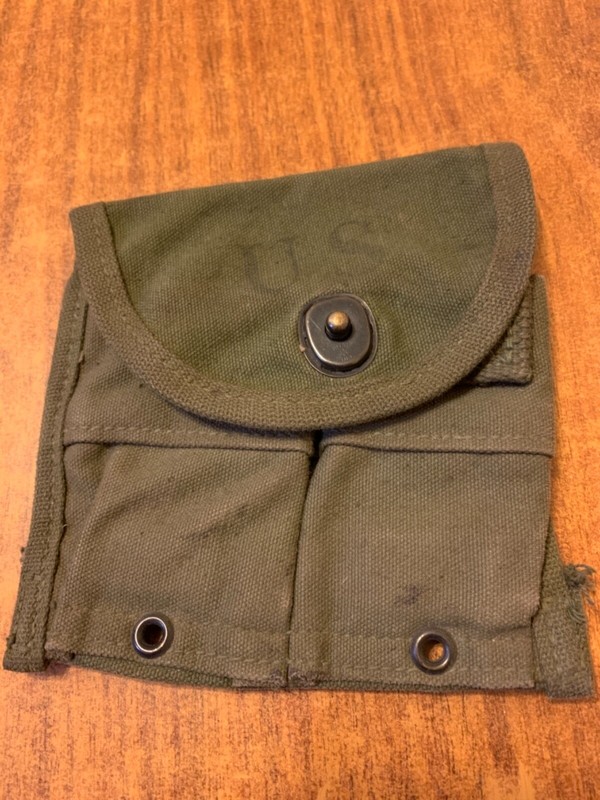 ORIGINAL G.I. KOREAN WAR M1 CARBINE WEB BELT POUCH