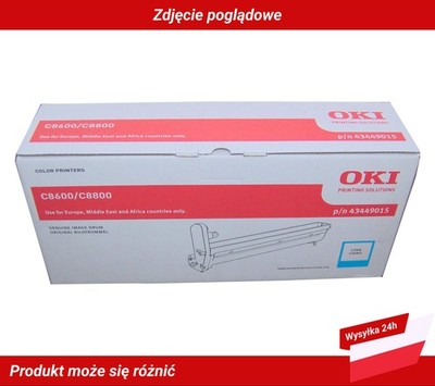 43449015 Oki C8600 Bęben światłoczuły Cyjan