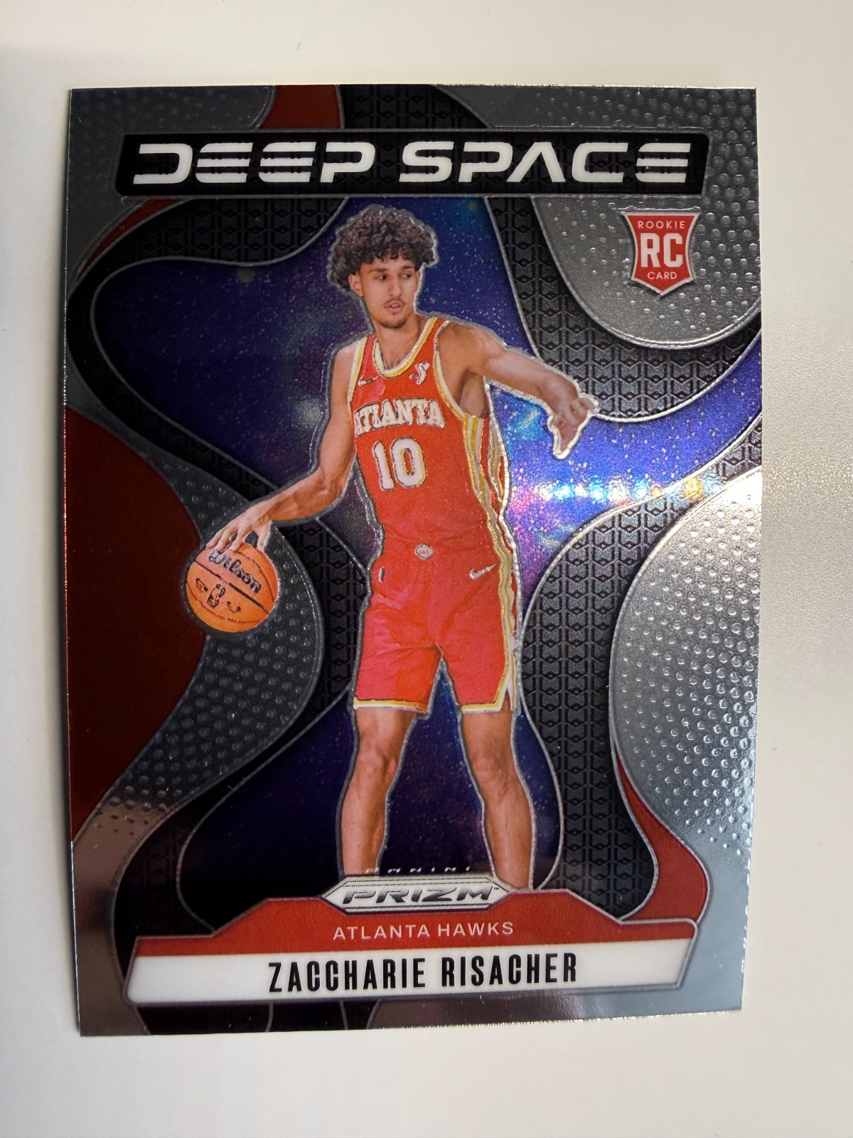 2024-25 Panini Prizm - Deep Space Zaccharie Risacher #8 (RC)