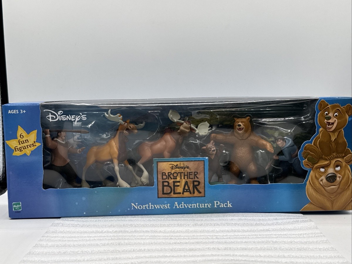 Vintage 2003 Brother Bear Northwest Adventure Pack 6 Figures