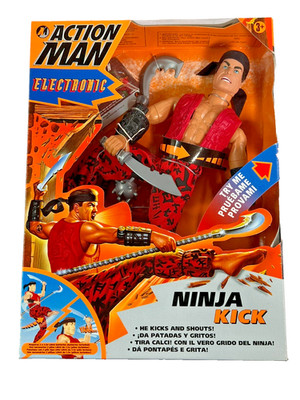 Hasbro Action Man Ninja Kick Electronic Actionfigur Set in versiegelter Verpackung NEU RAR