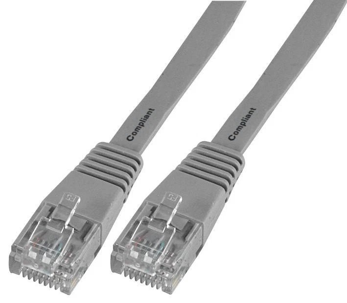 PRO SIGNAL - Kabel Ethernet Cat5e LSOH Pipih, Panjang 10m Warna Kelabu - Image 1 of 1