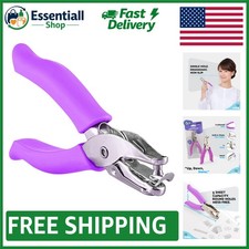 Soft Grip 1-Hole Punch in Purple   Perfect for Kids  Adults Crafting Projects