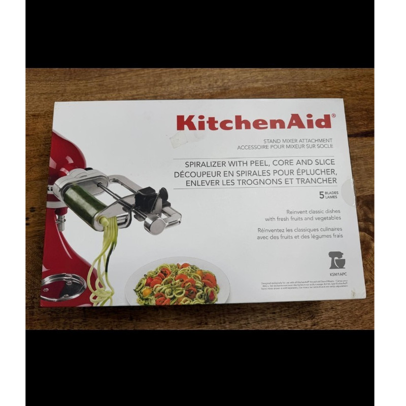 KitchenAid Spiralizer Attachment Peel Core Slice Stainless Steel for Stand Mixer