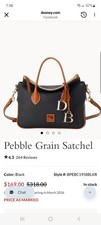 DOONEY  BOURKE Pebble Grain Satchel NWOT color taupe