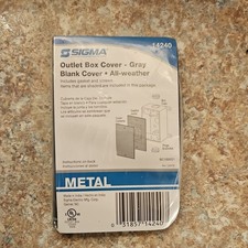 Sigma Outlet Box Cover 1 Gang Gray 2-3/16 X 4-9/16 14240 All Weather