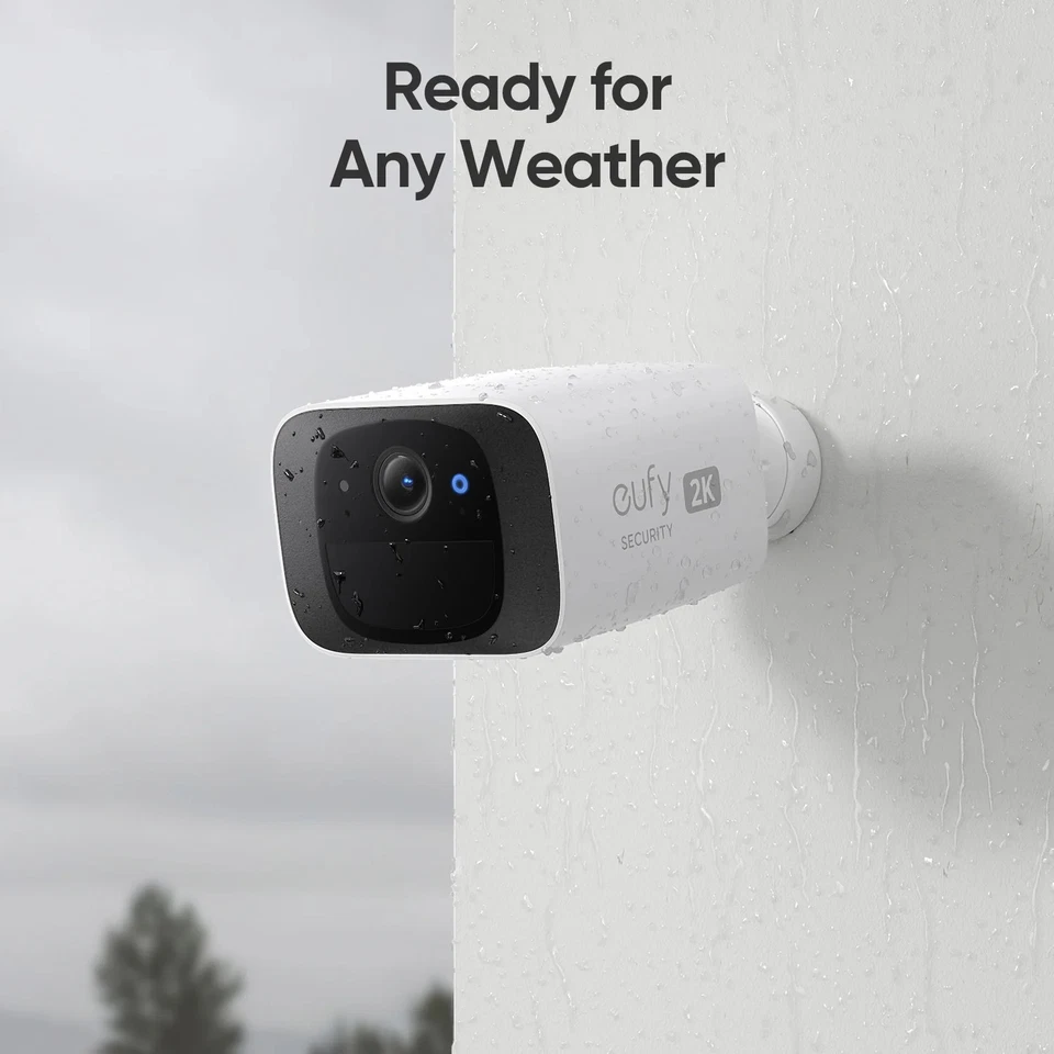 Eufy E8B00123-4 Security SoloCam C210 Wireless 2K Outdoor Camera, 2 Pack White - Image 2 of 3