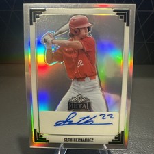 2024 Leaf Metal - Autographs Seth Hernandez #BA-SH1 Silver Prismatic /35 (AU,...