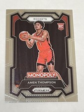 2023-24 Prizm Monopoly Basketball #33 - Amen Thompson RC - Houston Rockets