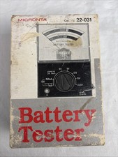 Micronta 22-031 Battery Tester in Original Box 1.5V 3V 6V 9V 12V 15V 22.5V