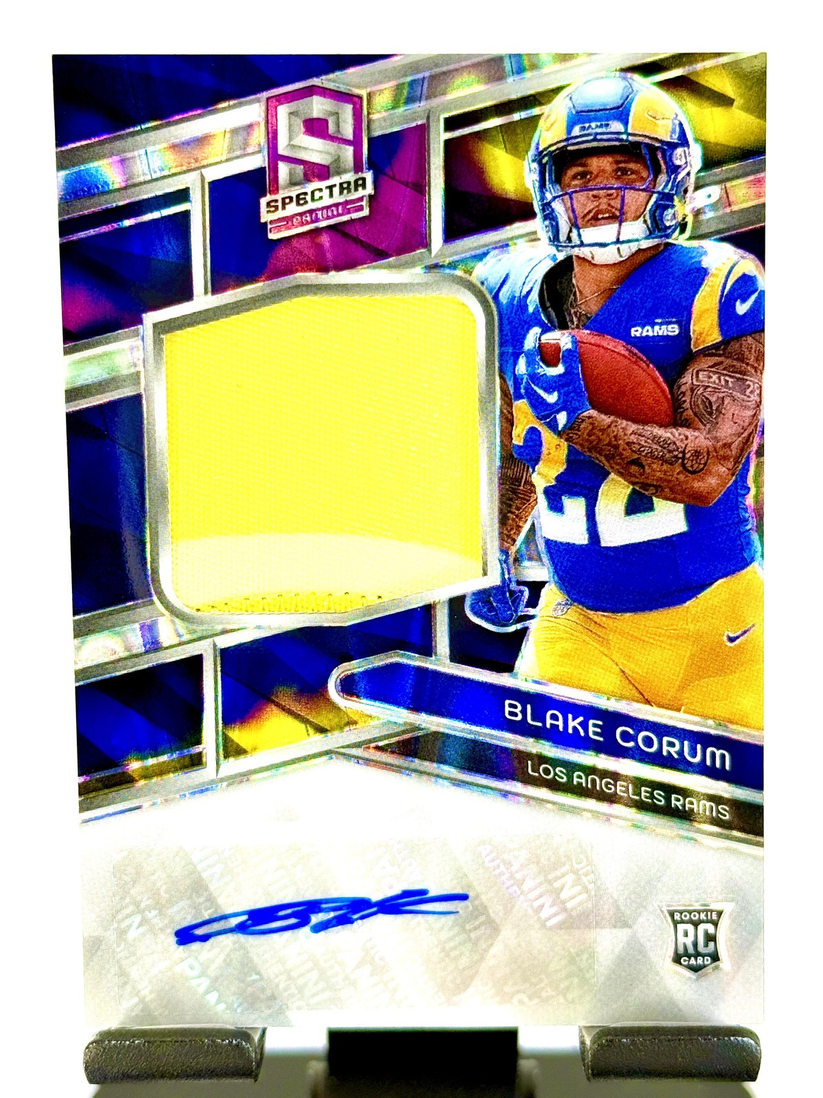 2024 Panini Spectra #211 Blake Corum Supernova #/70