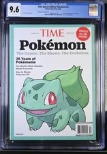 2025 Time Pokemon 25th Anniversary Bulbasaur Cover CGC 9.6