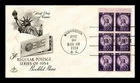 US COVER STATUE OF LIBERTY 3C BOOKLET PANE FIRST DAY ISSUE ARTCRAFT