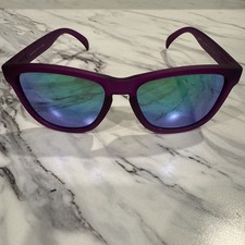Goodr Sunglasses Gardening with a Kraken Purple Frames Polarized Mirrored READ