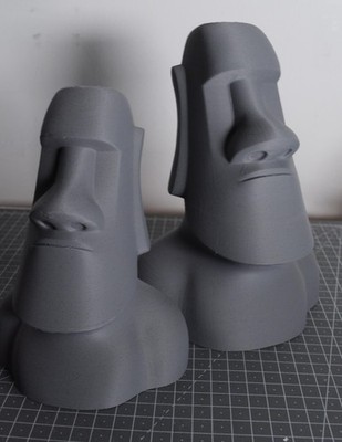 Moai | Marmoroptik | 3D gedruckte Statuen