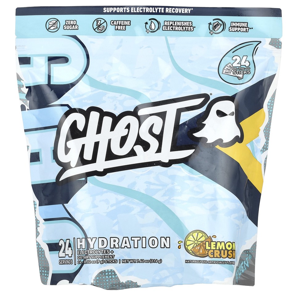Hydration, Lemon Crush, 24 Sticks, 0.32 oz (9 g) Each