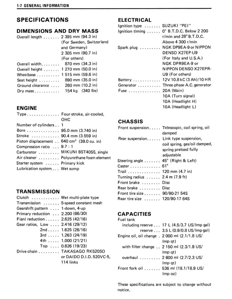 Suzuki DR650RES DR650 RES Service Repair Workshop Manual USB 1995 - Image 4 of 4