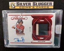 2023 Druw Jones Panini Flawless Patch On Card Auto Ruby Red /20 Diamondbacks