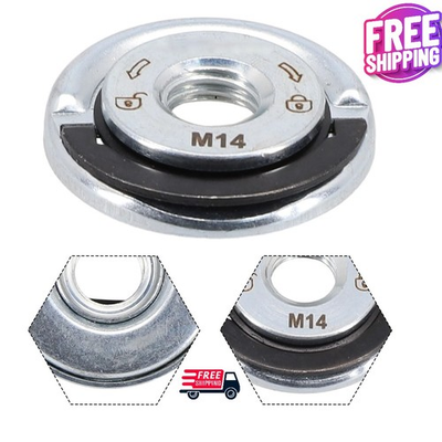 #ad M14 Angle Grinder Quick Release Self Locking Grinder Pressing Plate Flange Nut * $4.99