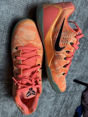 Nike Kobe Low 9 Peach Mango Size 10.5 Mens Orange Good Condition