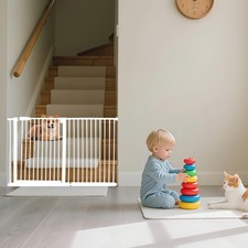 30-69" Extra Wide Baby Gate, Dog Gate for House Stairs Doorways Auto Close