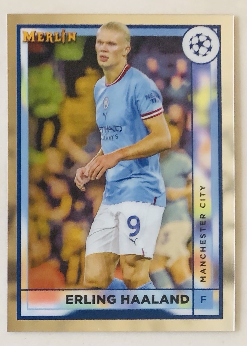 2023-24 Topps Merlin UEFA - Erling Haaland #73 - Manchester City & Norway - MINT view 1