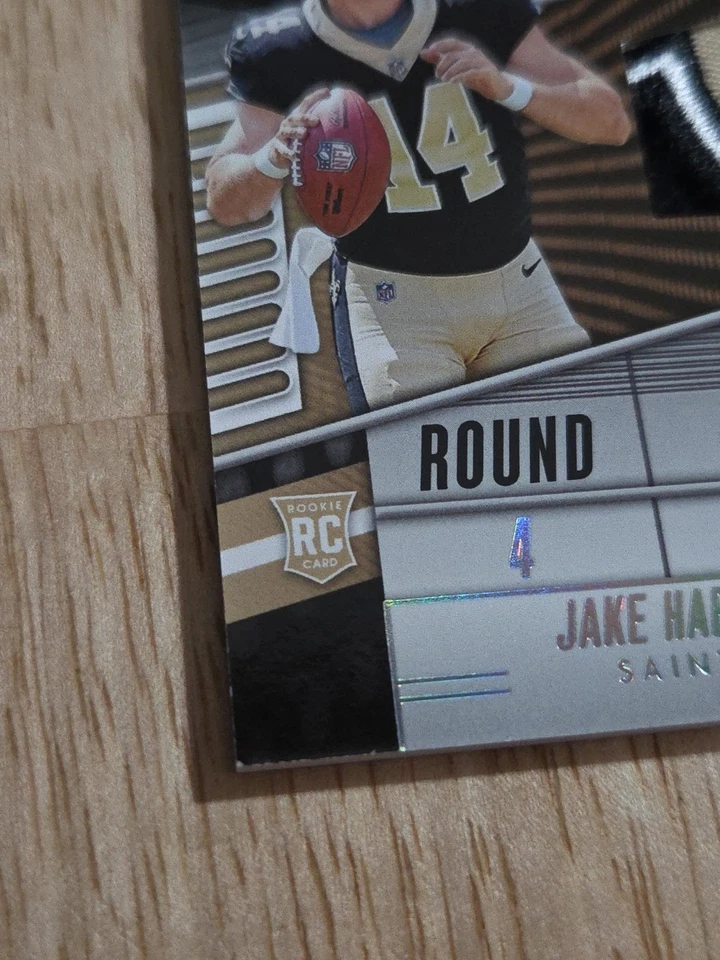2023 Absolute JAKE HAENER War Room LOGO PATCH Silver /49 Rookie Saints SP - Image 4 of 4