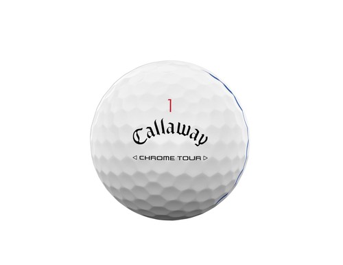 Callaway Golf Ball CHROME TOUR 24 TRIPLE TRACK 1 Dozzina (12 Pezzi) 4 Pezzi Const - Foto 5 di 8