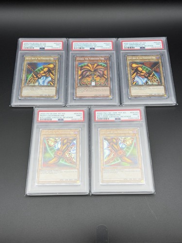 Yu-Gi-Oh! Exodia Forbidden One Complete PSA 9 Set BLCR 1st Ed Crystal Revenge